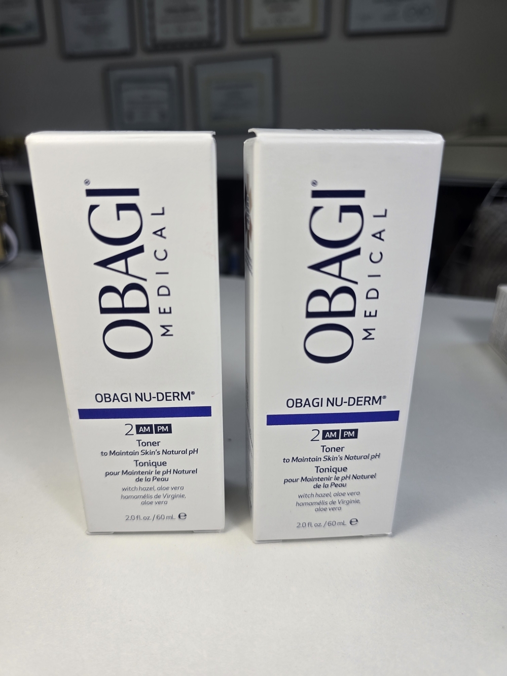 Obagi Nu-Derm Toner 2 AM/PM - White and Blue